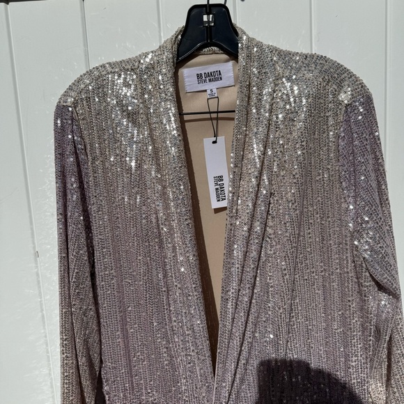 Champagne ombré full sequin duster jacket - Picture 4 of 11